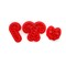 Candy Cane Clay Cutters with Bow, 3 pcs, Cute Christmas Shapes, Adorabilities